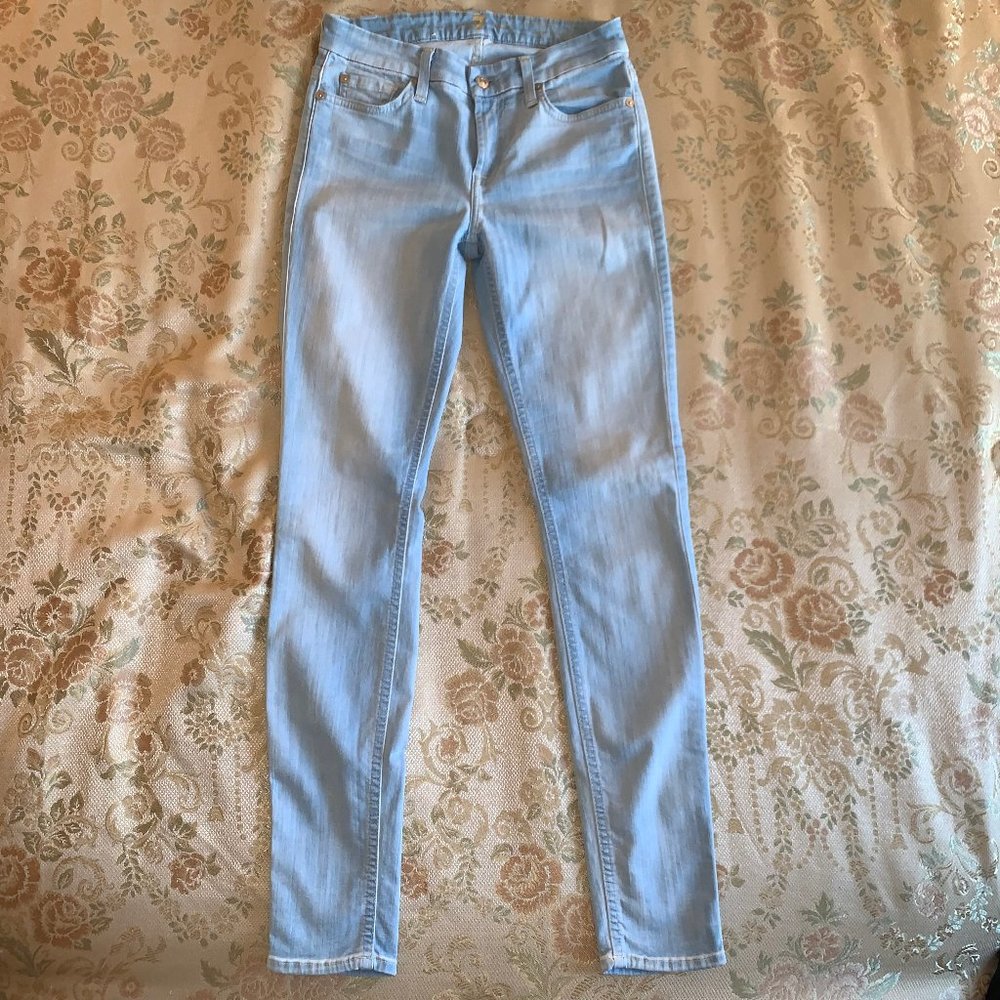 7 for All Mankind the midrise skinny jeans